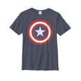 thumbnail image 1 of Boy's Marvel Captain America Bold Shield Graphic Tee Navy Blue Heather X Large, 1 of 2
