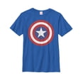 thumbnail image 1 of Boy's Marvel Captain America Bold Shield Graphic Tee Royal Blue Small, 1 of 4