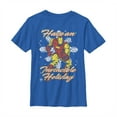 thumbnail image 1 of Boy's Marvel Christmas Iron Man Invincible Holiday  Graphic Tee Royal Blue Medium, 1 of 4