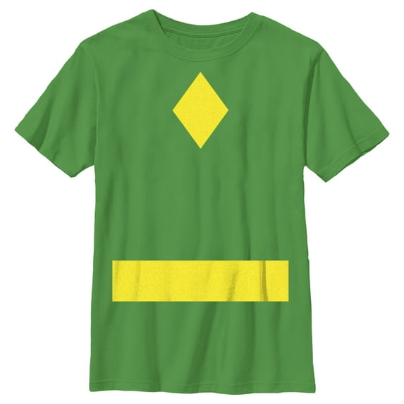 Boy's Marvel Classic Vision Costume Graphic Tee Kelly Green Medium