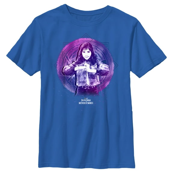 Boy's Marvel Doctor Strange in the Multiverse of Madness Celestial America Chavez  Graphic Tee Royal Blue Large