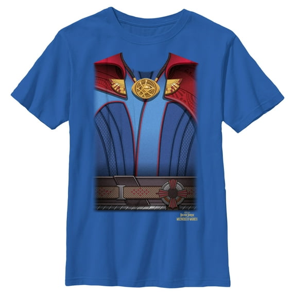 Boy's Marvel Doctor Strange in the Multiverse of Madness Doctor Strange Shirt Graphic Tee Royal Blue Large