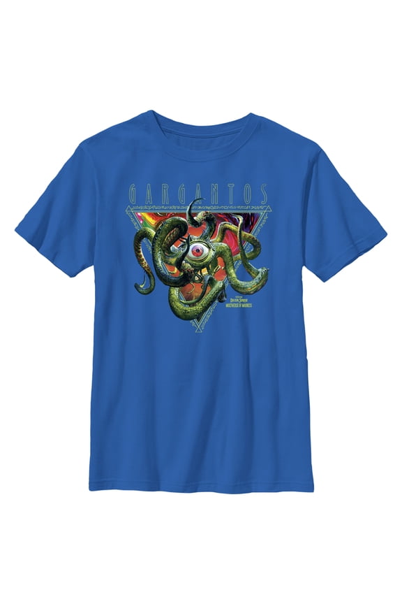 Boy's Marvel Doctor Strange in the Multiverse of Madness Gargantos Graphic Tee Royal Blue Medium