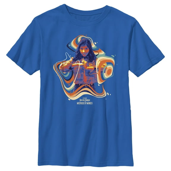 Boy's Marvel Doctor Strange in the Multiverse of Madness Groovy Chavez  Graphic Tee Royal Blue X Large