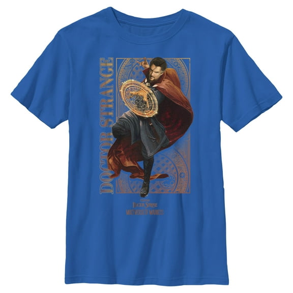 Boy's Marvel Doctor Strange in the Multiverse of Madness Magic Doctor  Graphic Tee Royal Blue Medium