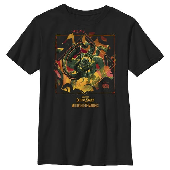 Boy's Marvel Doctor Strange in the Multiverse of Madness Rampaging Gargantos Graphic Tee Black X Large