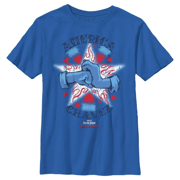 Boy's Marvel Doctor Strange in the Multiverse of Madness Ready for Action  Graphic Tee Royal Blue Large