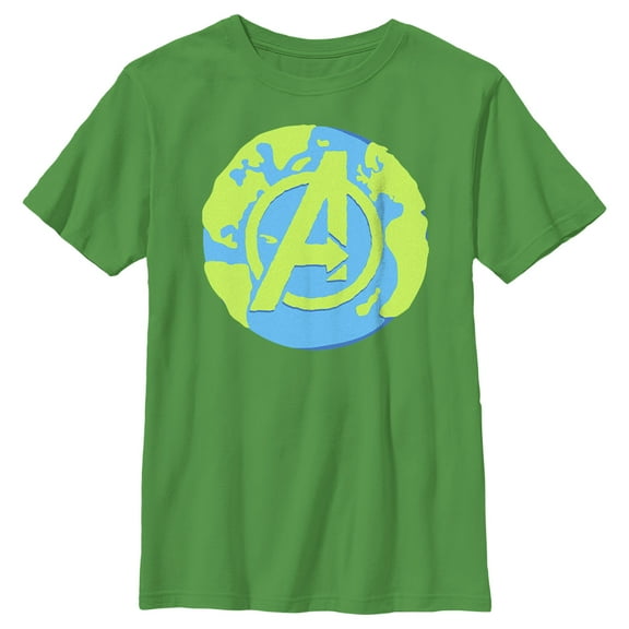 Boy's Marvel Earth Day A Symbol  Graphic Tee Kelly Green Small