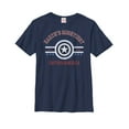 thumbnail image 1 of Boy's Marvel Earth's Mightiest Captain America  Graphic Tee Navy Blue X Large, 1 of 3