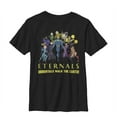 thumbnail image 1 of Boy's Marvel Eternals Immortals Walk the Earth  Graphic Tee Black Small, 1 of 5