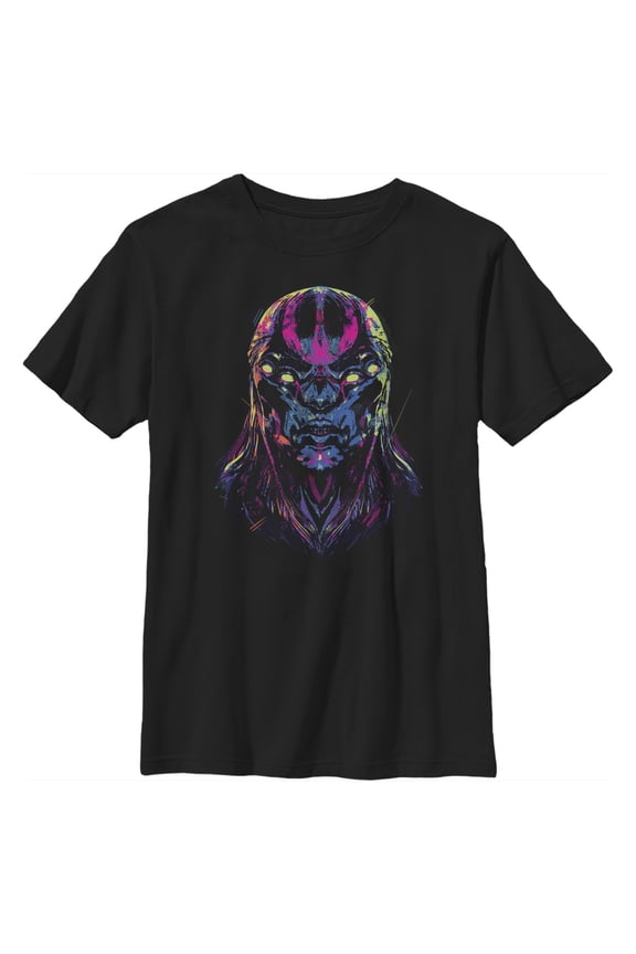 Boy's Marvel Eternals Kro Devious Face Graphic Tee Black Medium