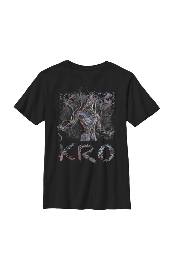 Boy's Marvel Eternals Kro Graphic Tee Black Medium