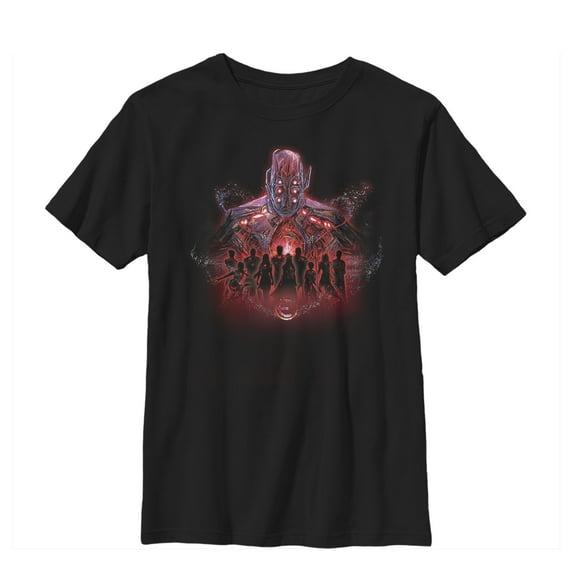 Boy's Marvel Eternals Kro Group Graphic Tee Black Large
