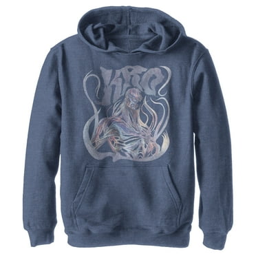 Boy's Marvel Eternals Kro Pastel  Pull Over Hoodie Navy Blue Heather Small