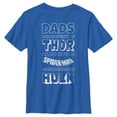 thumbnail image 1 of Boy's Marvel Father's Day Avengers Dad Traits Graphic Tee Royal Blue X Large, 1 of 5