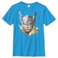 thumbnail image 1 of Boy's Marvel Geometric Thor Portrait Graphic Tee Turquoise Medium, 1 of 3