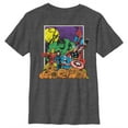 thumbnail image 1 of Boy's Marvel Halloween Avengers Scene  Graphic Tee Charcoal Heather Large, 1 of 5