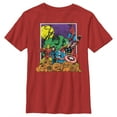 thumbnail image 1 of Boy's Marvel Halloween Avengers Scene  Graphic Tee Red X Small, 1 of 4
