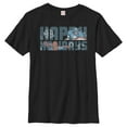 thumbnail image 1 of Boy's Marvel Happy Holiday Heroes  Graphic Tee Black Large, 1 of 4