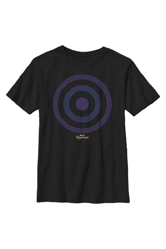 Boy's Marvel Hawkeye Bullseye  Graphic Tee Black X Small