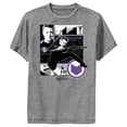 thumbnail image 1 of Boy's Marvel Hawkeye Graphic Panel Icon  Performance Graphic Tee Charcoal Heather Medium, 1 of 4