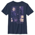 thumbnail image 1 of Boy's Marvel Hawkeye Purple Panels  Graphic Tee Navy Blue Small, 1 of 4