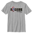 thumbnail image 1 of Boy's Marvel Hawkeye Rogers The Musical  Graphic Tee Athletic Heather Large, 1 of 5