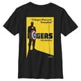 thumbnail image 1 of Boy's Marvel Hawkeye Rogers The Musical Graphic Tee Black X Small, 1 of 5