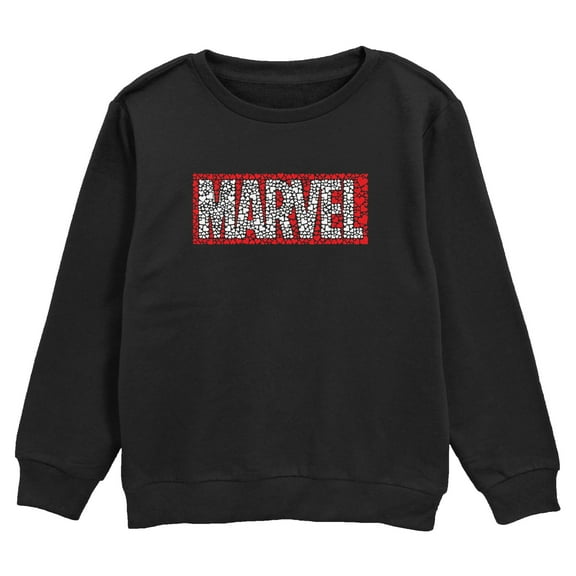 Boy's Marvel Heart Fill Logo Sweatshirt