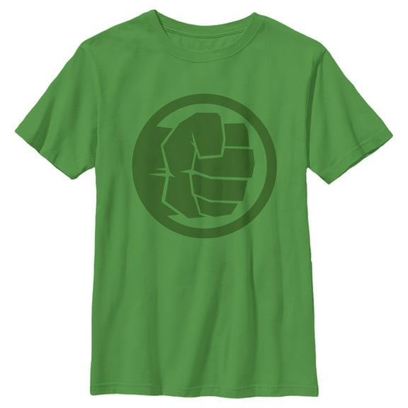Boy's Marvel Hulk Fist  Graphic Tee Kelly Green X Large