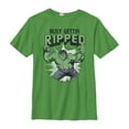 thumbnail image 1 of Boy's Marvel Hulk Getting Ripped  Graphic Tee Kelly Green X Small, 1 of 3