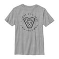 thumbnail image 1 of Boy's Marvel I Am Iron Man Love 3000  Graphic Tee Athletic Heather Large, 1 of 4