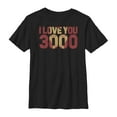 thumbnail image 1 of Boy's Marvel Iron Man Love 3000 Mask  Graphic Tee Black Small, 1 of 4