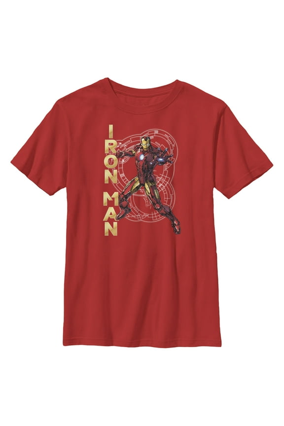 Boy's Marvel Iron Man Technology Graphic Tee Red X Small