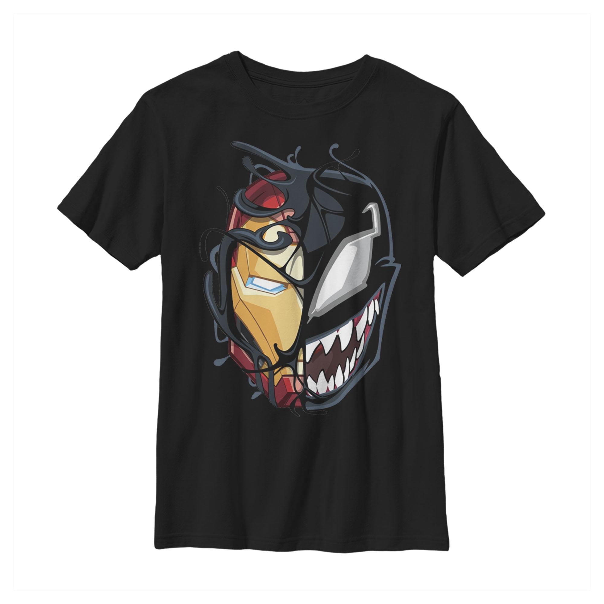 Maglietta Marvel Iron Man Venom Split Face - Cotone, Design Divisio Ufficiale - Foto 3