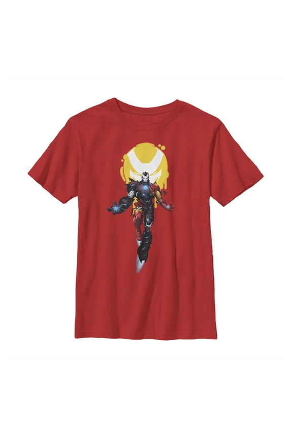 Boy's Marvel Iron Man Venom Symbol Graphic Tee Red X Large