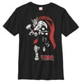 thumbnail image 1 of Boy's Marvel Mighty Thor Hammer Strike  Graphic Tee Black Medium, 1 of 4