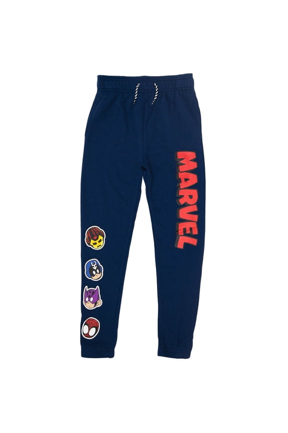 Boy's Marvel Mini Marvels Logo  Jogger Sweatpants