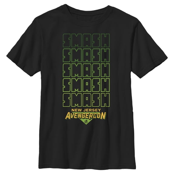 Boy's Marvel: Ms. Marvel Smash AvengerCon Graphic Tee Black Small