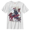 thumbnail image 1 of Boy's Marvel Samurai Warrior Avengers  Graphic Tee White X Small, 1 of 4