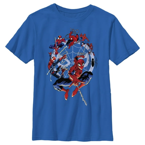 Boy's Marvel Spider-Man Beyond Amazing SPIDEY CIRCLE EVOLUTION T-Shirt