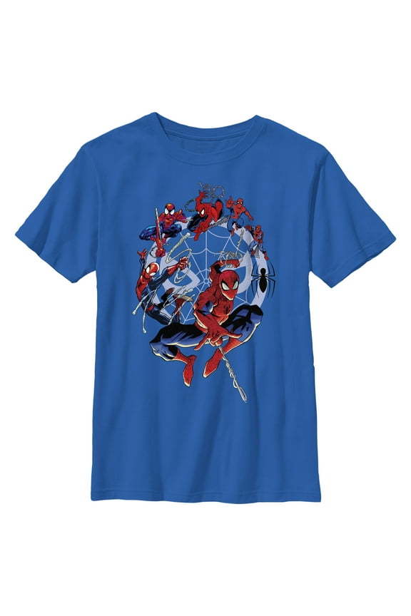 Boy's Marvel Spider-Man Beyond Amazing SPIDEY CIRCLE EVOLUTION T-Shirt