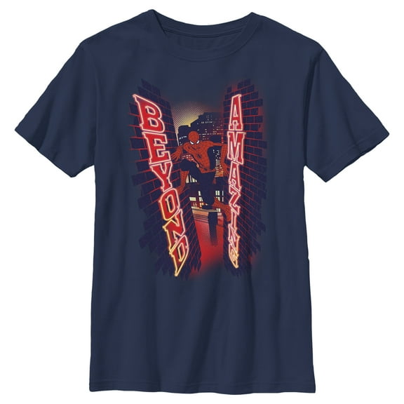 Boy's Marvel Spider-Man Beyond Amazing WALL CLIMB BEYOND T-Shirt