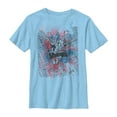 thumbnail image 1 of Boy's Marvel Spider-Man Color Smudge Graphic Tee Light Blue Medium, 1 of 3