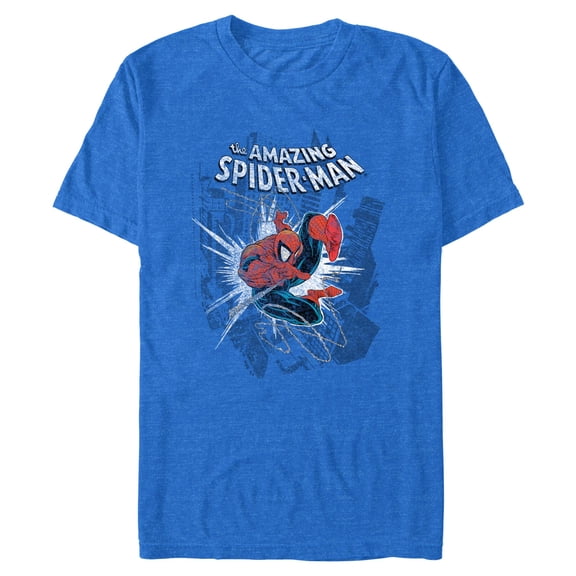 Boy's Marvel: Spider-Man Distressed Action Pose Graphic T-Shirt