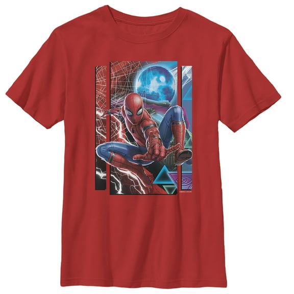 Boy's Marvel Spider-Man: Far From Home Battle Buds  Graphic Tee Red X Large