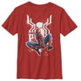 thumbnail image 1 of Boy's Marvel Spider-Man: Far From Home Logo Splatter  Graphic Tee Red Large, 1 of 3