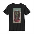 thumbnail image 1 of Boy's Marvel Spider-Man: Far From Home Mysterio Playing Card Graphic Tee Black Medium, 1 of 4