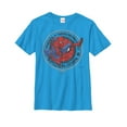 thumbnail image 1 of Boy's Marvel Spider-Man: Homecoming Friendly Neighborhood Hero  Graphic Tee Turquoise Small, 1 of 3