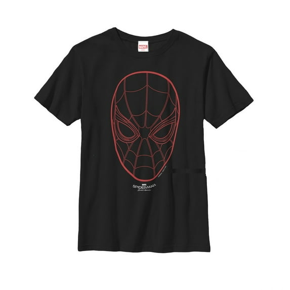 Boy's Marvel Spider-Man: Homecoming Mask Graphic Tee Black X Small